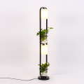 Nouveau arrivé en tissu et abat-jour en verre Lampadaire décoratif en pot de plante verte d&#39;intérieur